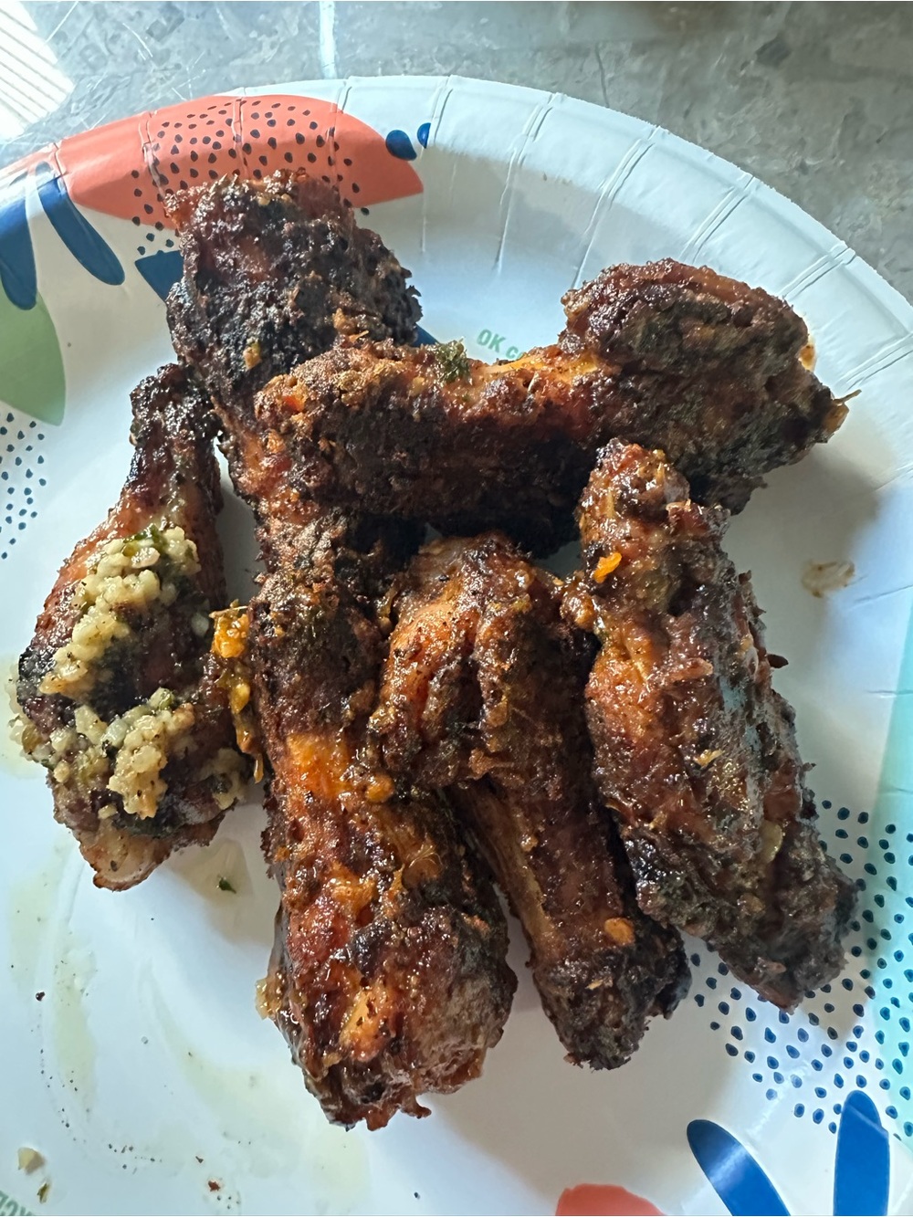 Garlic-Parmesan Crispy Chicken Wings - White